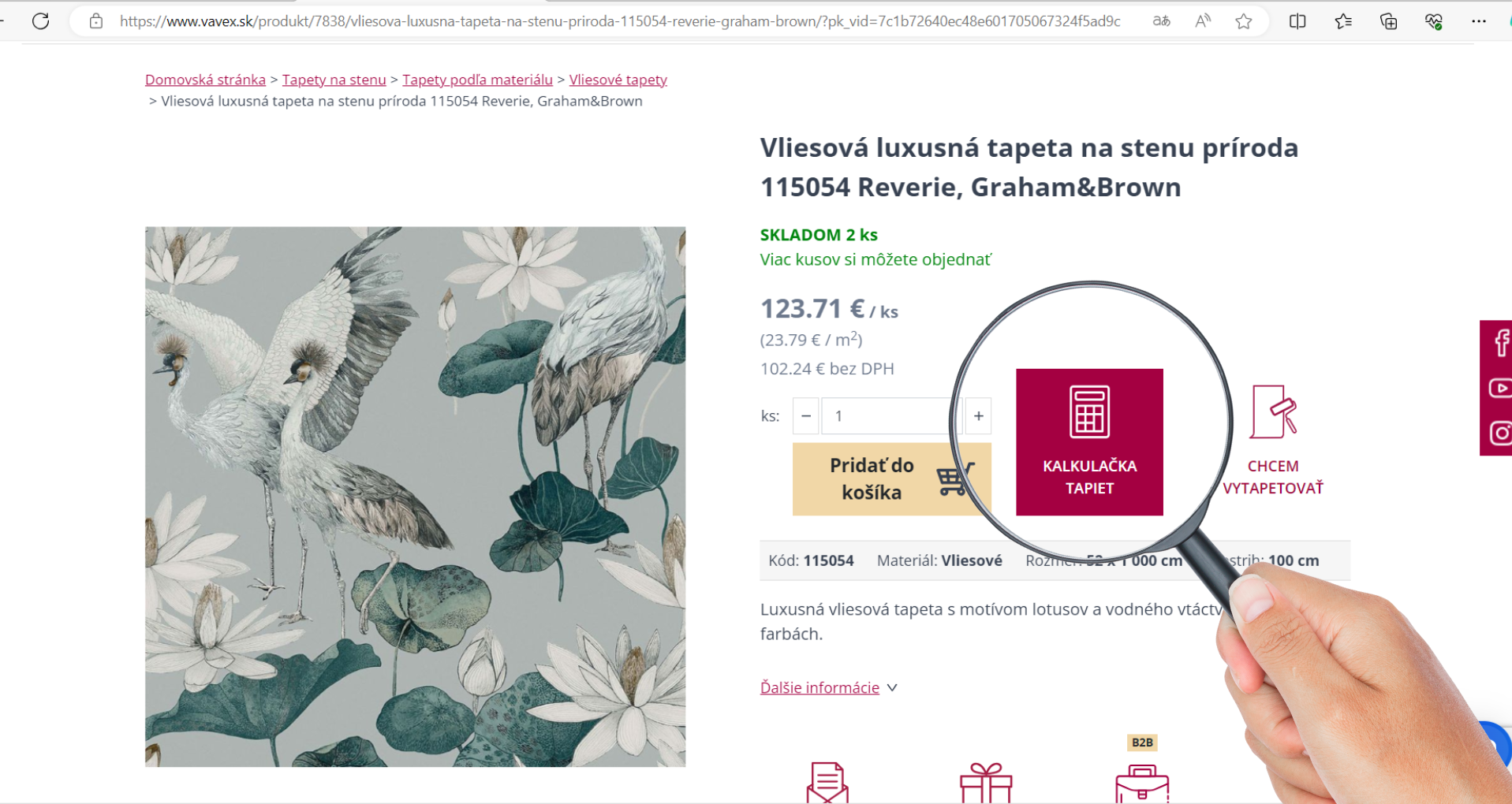 Kalkulačka tapiet