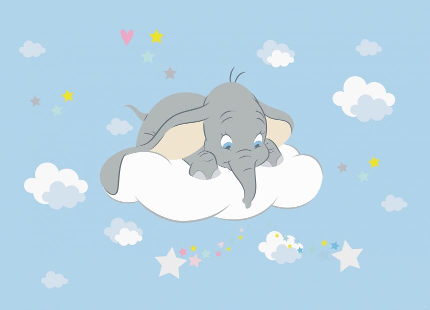 Dětská vliesová fototapeta na zeď - FTDN M 5269, Disney, Dumbo, 160 x 110 cm, AG Design