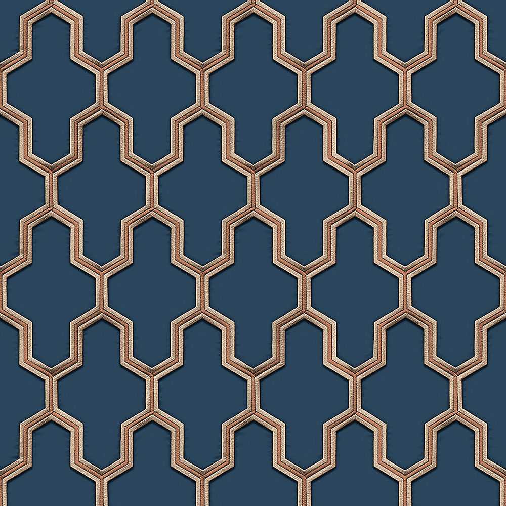 Luxusná vliesová geometrická tapeta WF121027, Wall Fabric, ID Design
