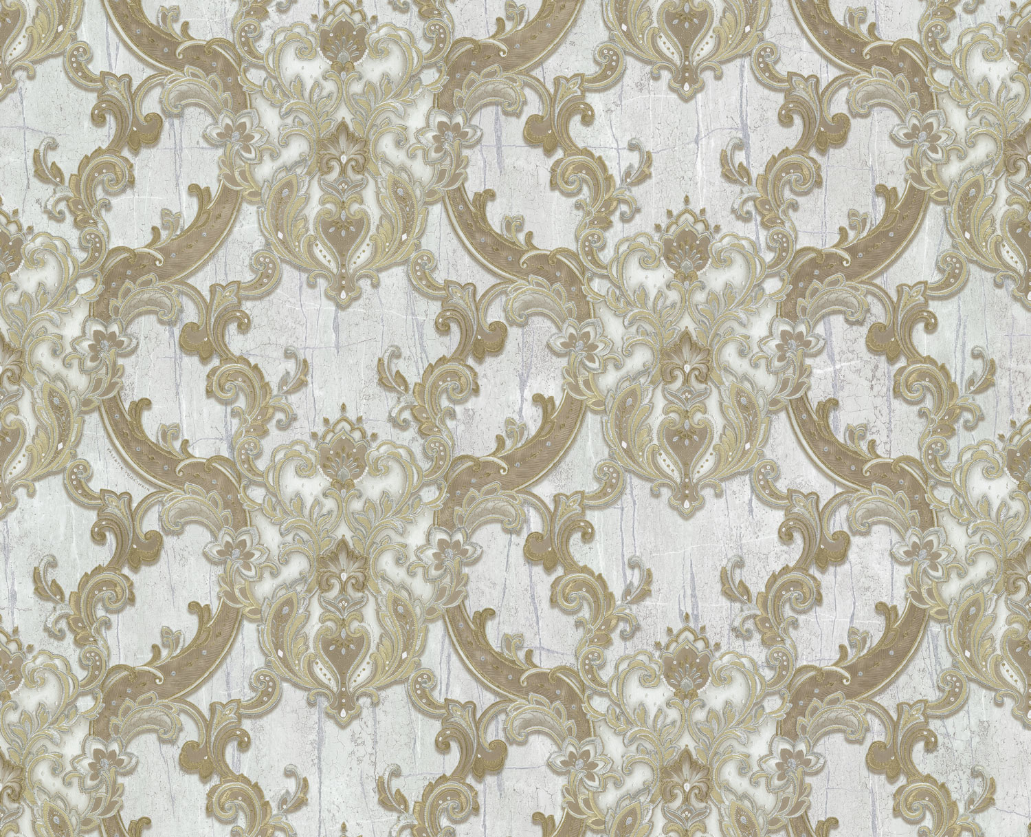 Luxusná strieborno-zlatá vliesová tapeta, zámocké ornamenty, 86062, Valentin Yudashkin 5, Emiliana Parati