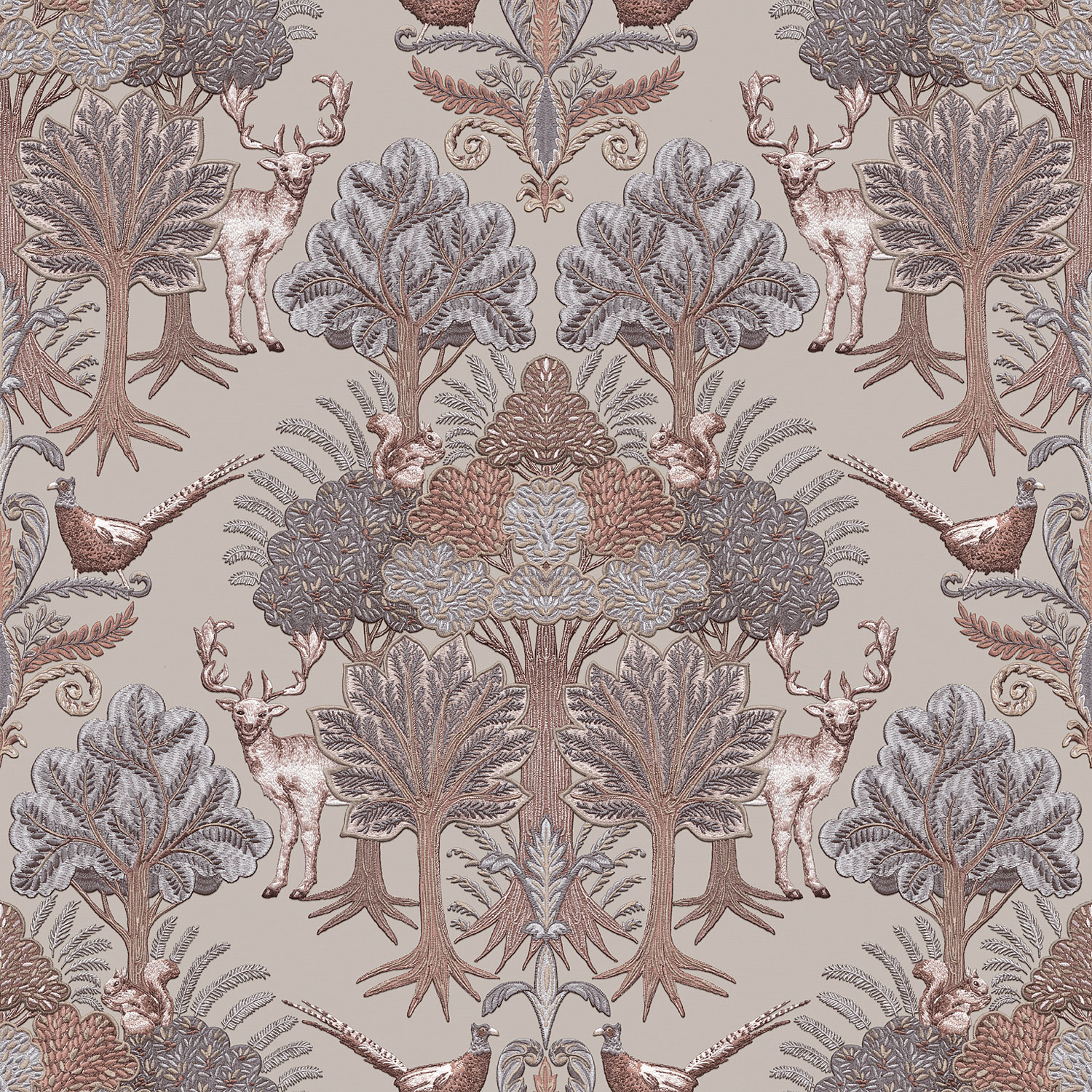 Luxusná vliesová tapeta na stenu, stromy, zvieratá, TP422302, Tapestry, Design ID