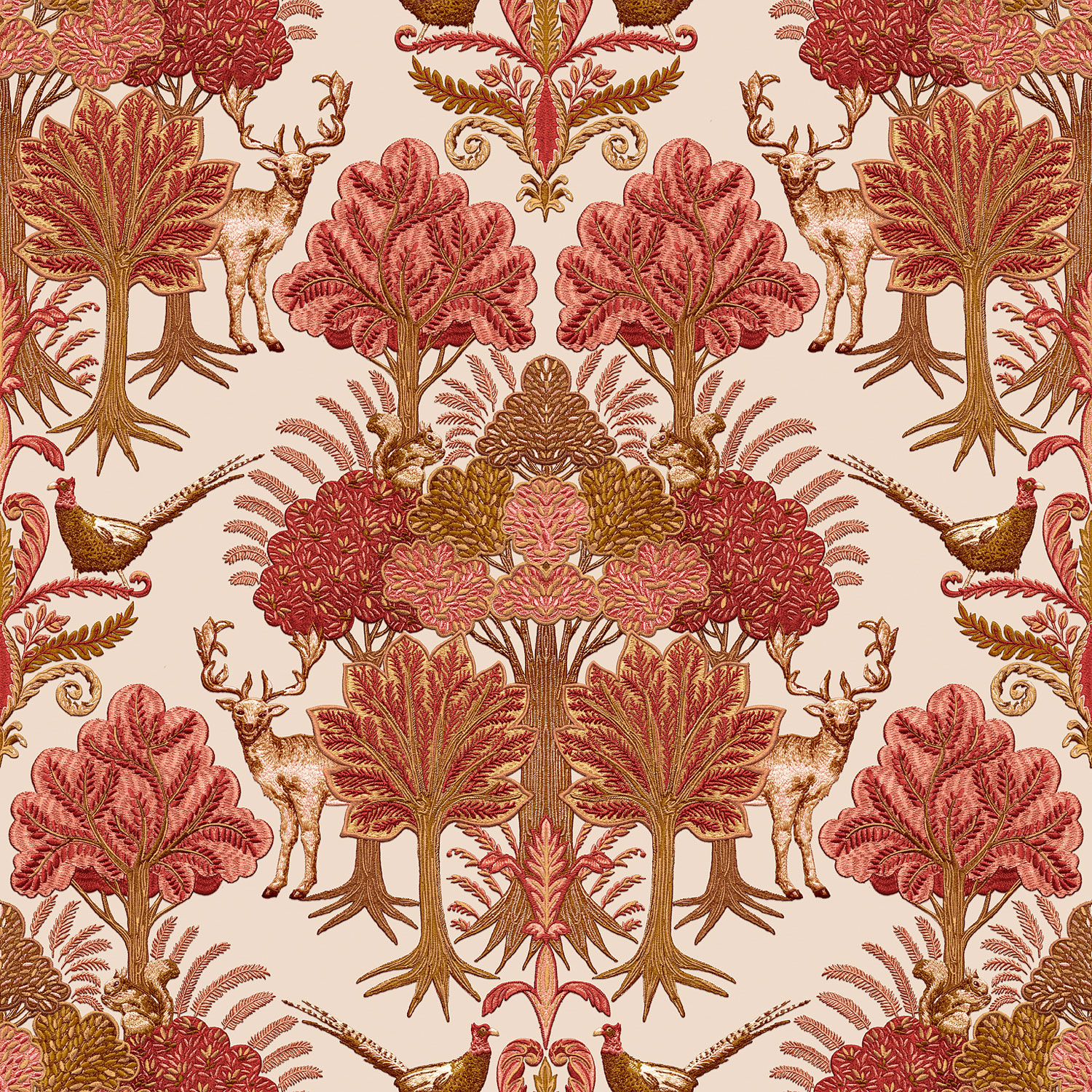 Luxusná vliesová tapeta na stenu, stromy, zvieratá, TP422304, Tapestry, Design ID