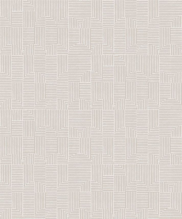 Tapeta na stenu, sivobéžová, geometrický vzor, ILA401, Aquila, The Texture Book, Khroma by Masureel