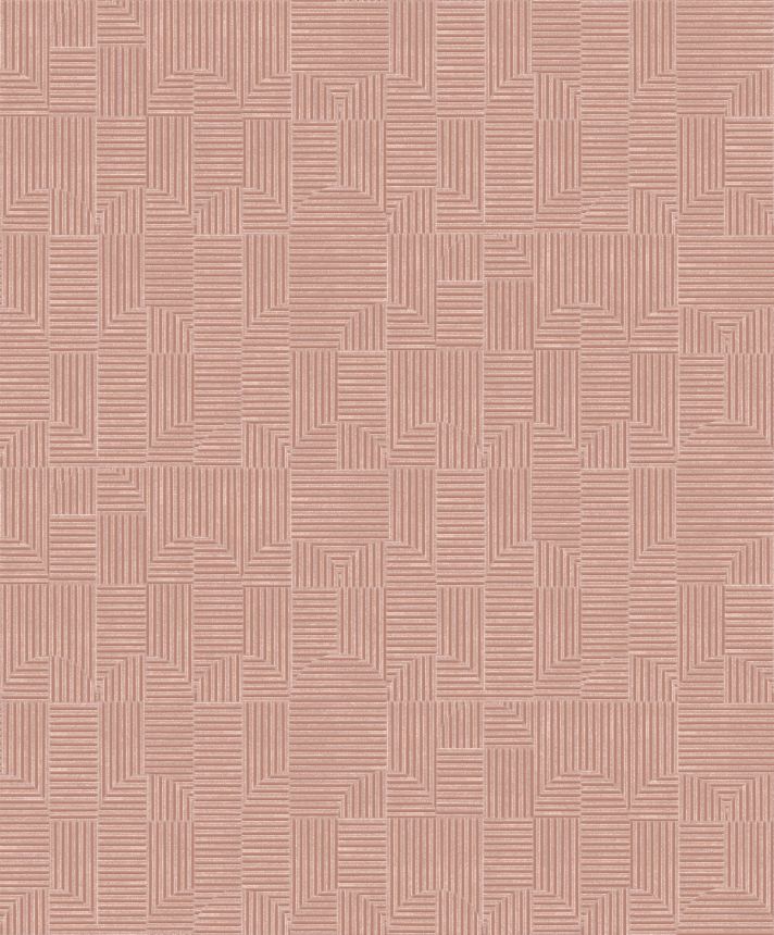 Tapeta na stenu, ružová, geometrický vzor, ILA403, Aquila, The Texture Book, Khroma by Masureel