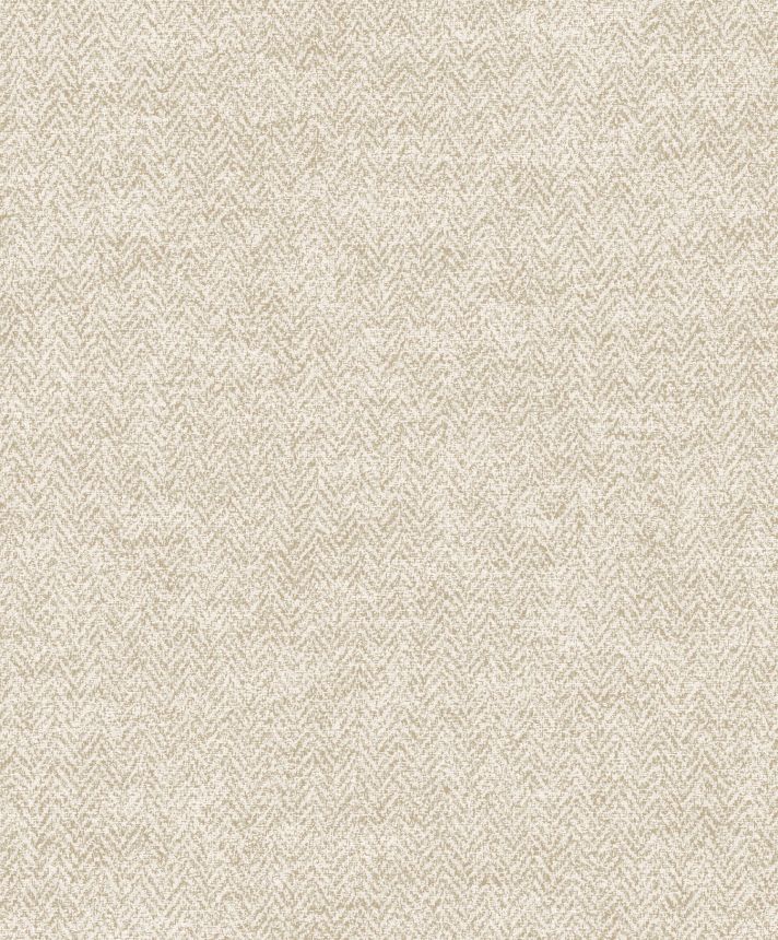 Tapeta na stenu, béžová, imitácia látky, vzor rybia kosť, ILA702, Aquila, The Texture Book, Khroma by Masureel