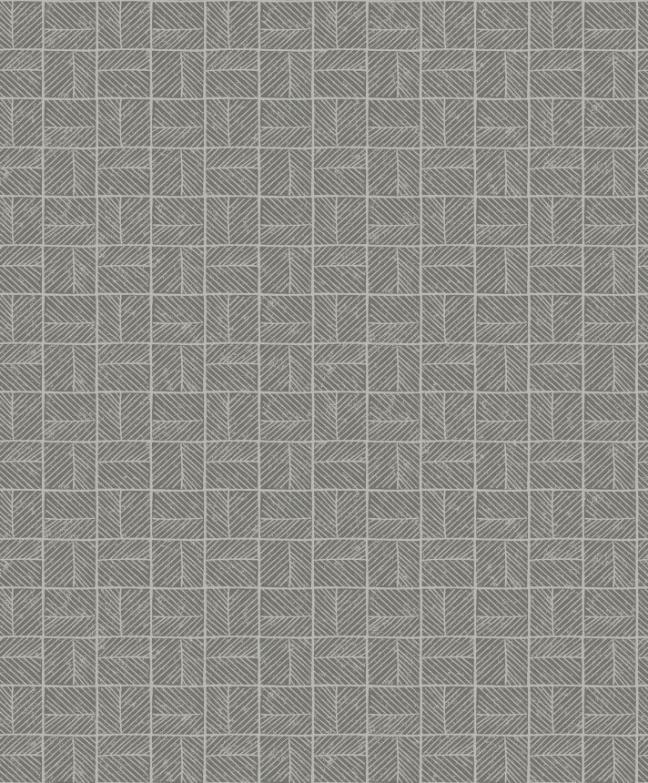 Sivá tapeta s geometrickým vzorom, BA26082, Brazil, Decoprint