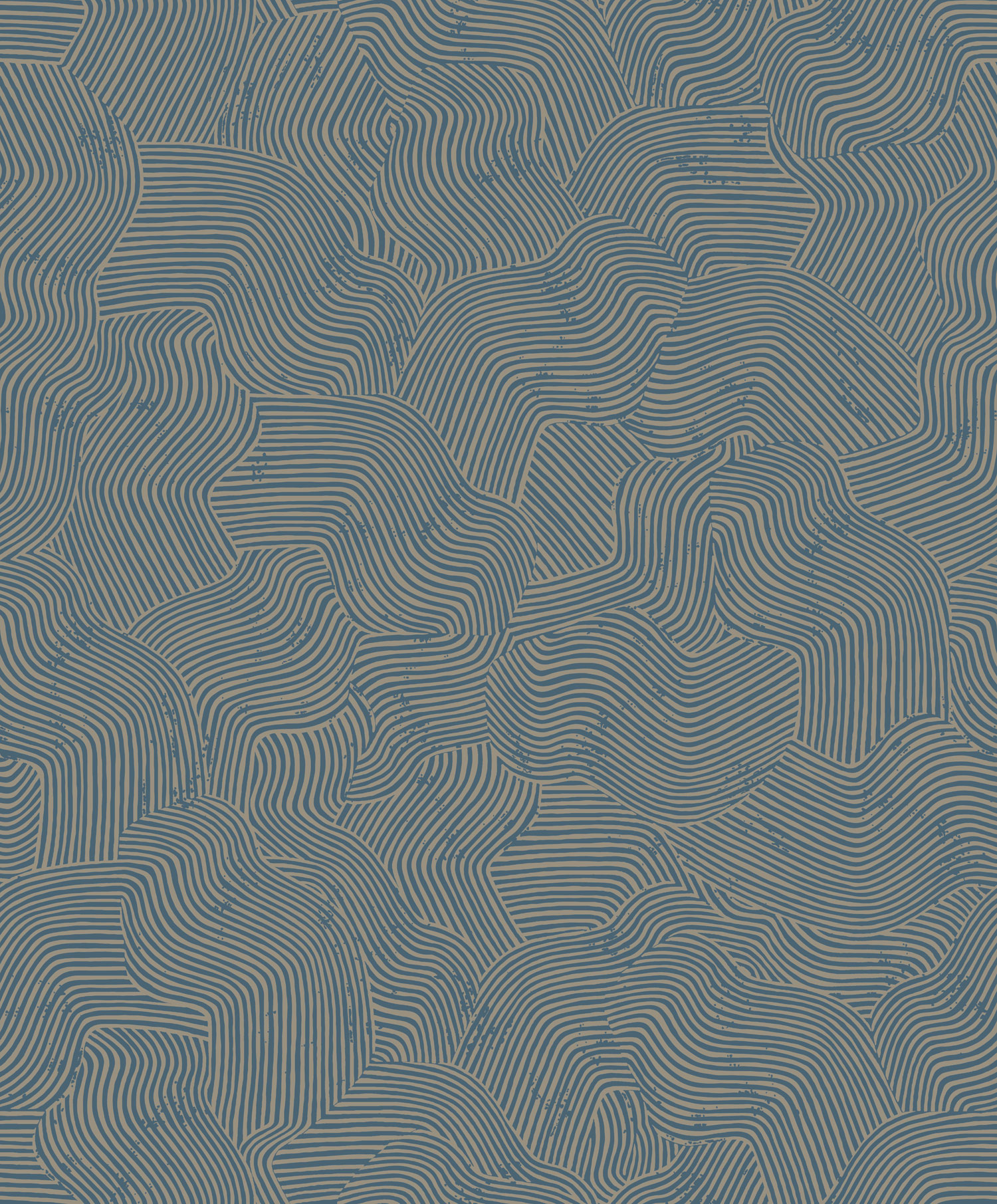 Modro-zlatá tapeta s geometrickým vzorom, BA26092, Brazil, Decoprint