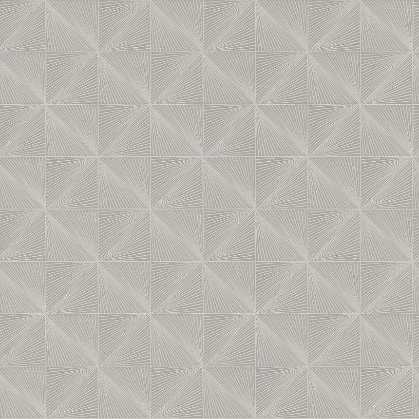 Sivá vliesová tapeta geometrický vzor, CU3304, Cumaru, Grandeco