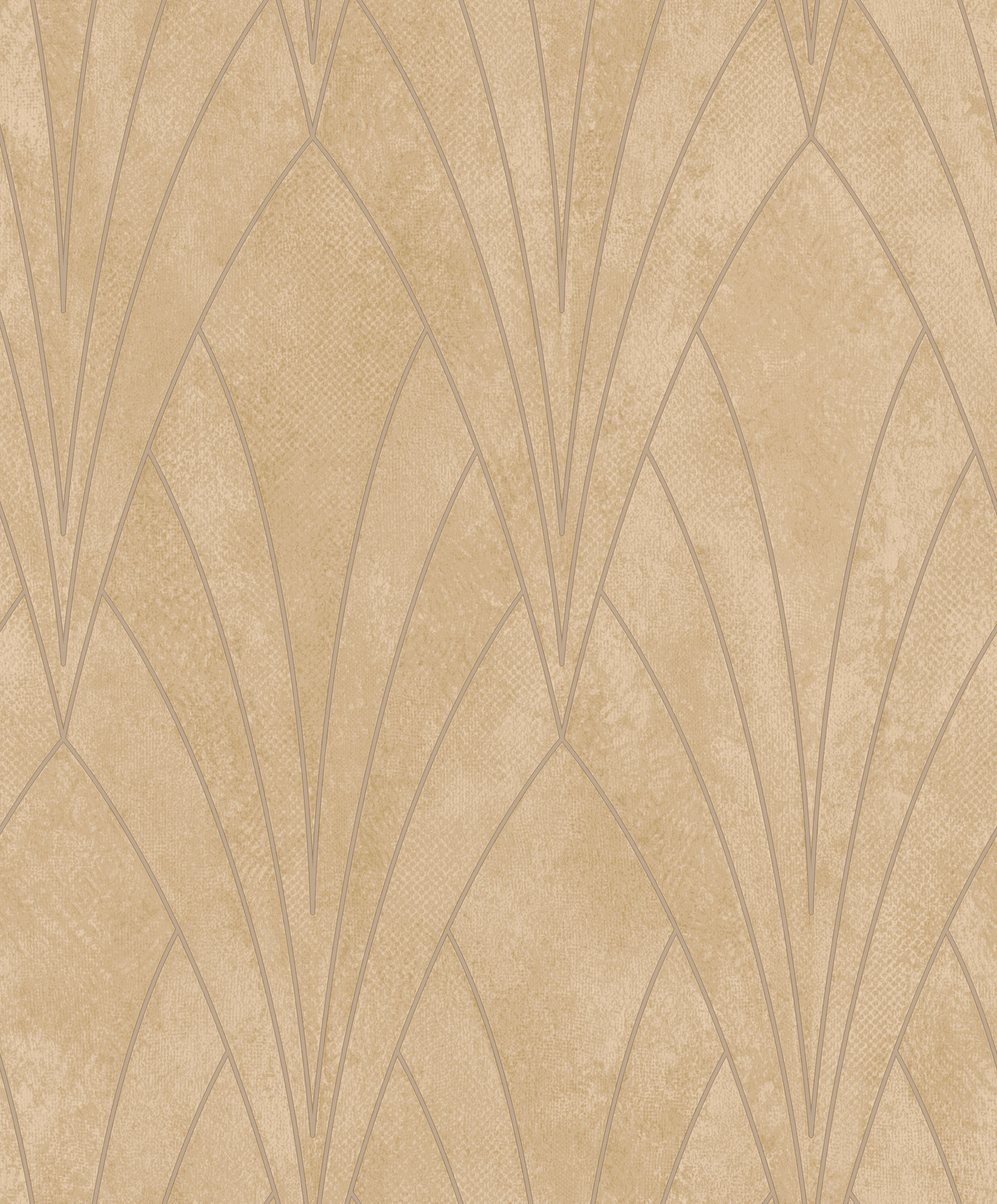 Okrová geometrická tapeta na stenu, Art Deco, L85602, Elegance  Ugepa