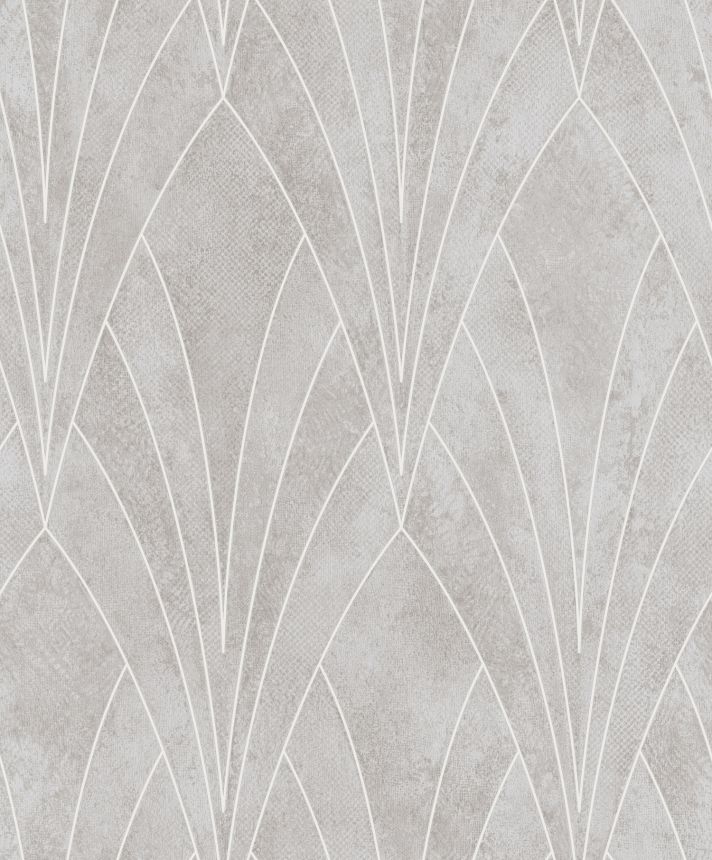 Sivá geometrická tapeta na stenu, Art Deco, L85607, Elegance, Ugepa