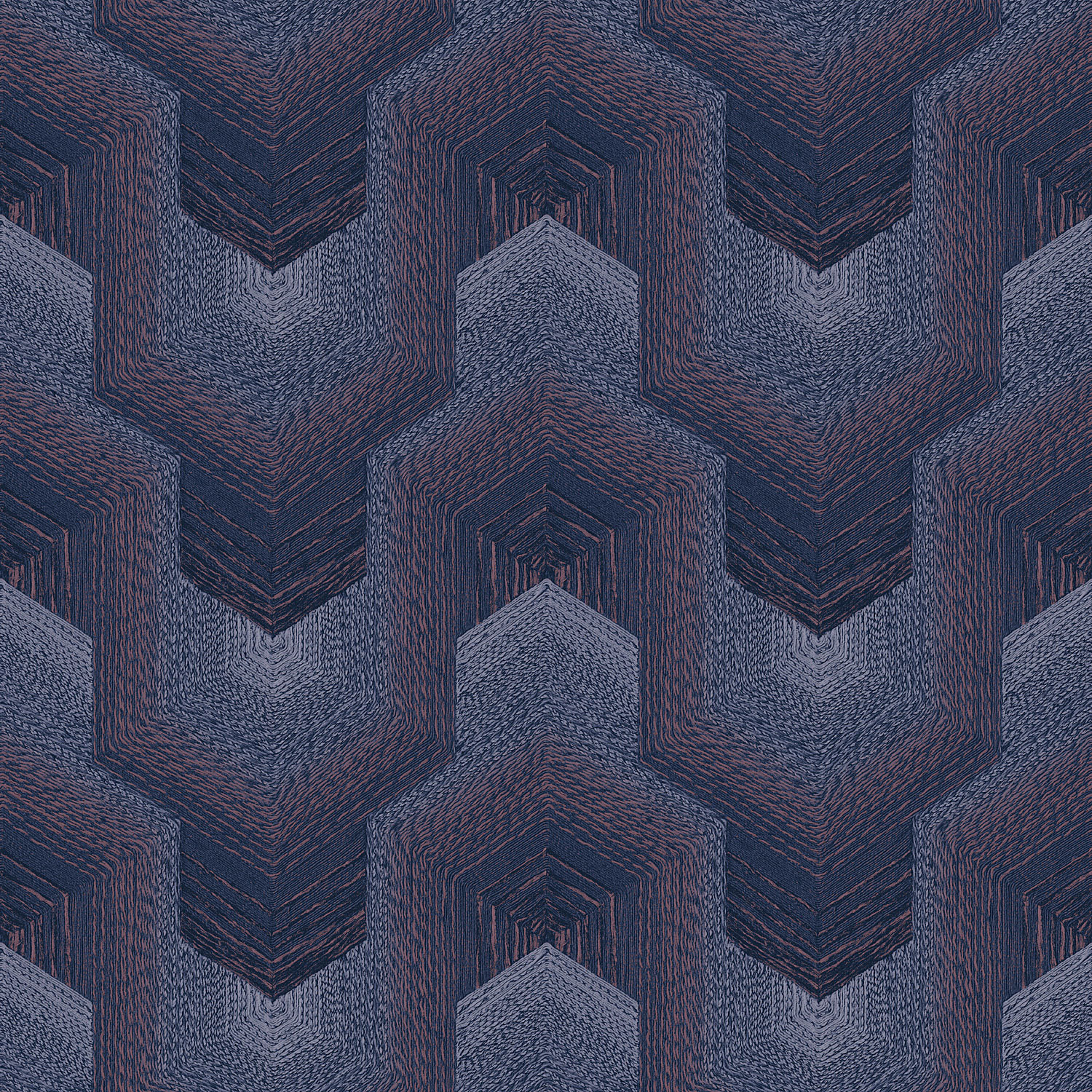 Fialová geometrická vliesová tapeta, TP422916, Exclusive Threads, Design ID