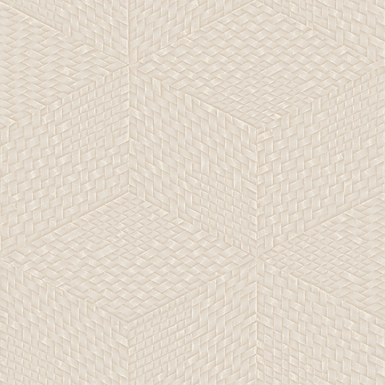 Béžová vliesová geometrická 3D tapeta, TP422953, Exclusive Threads, Design ID