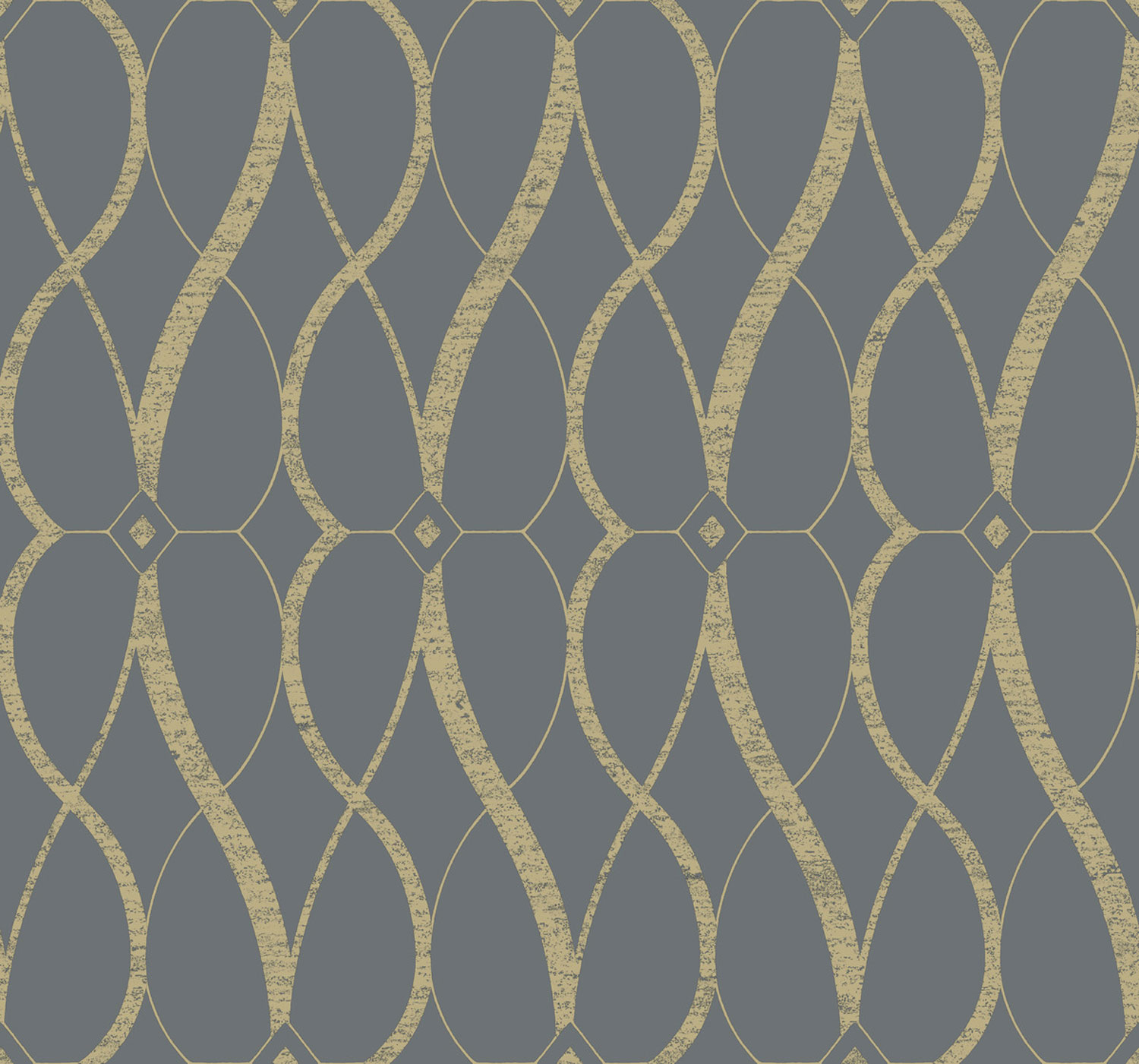 Sivo-zlatá geometrická vliesová tapeta, MD7176, Modern Metals, York
