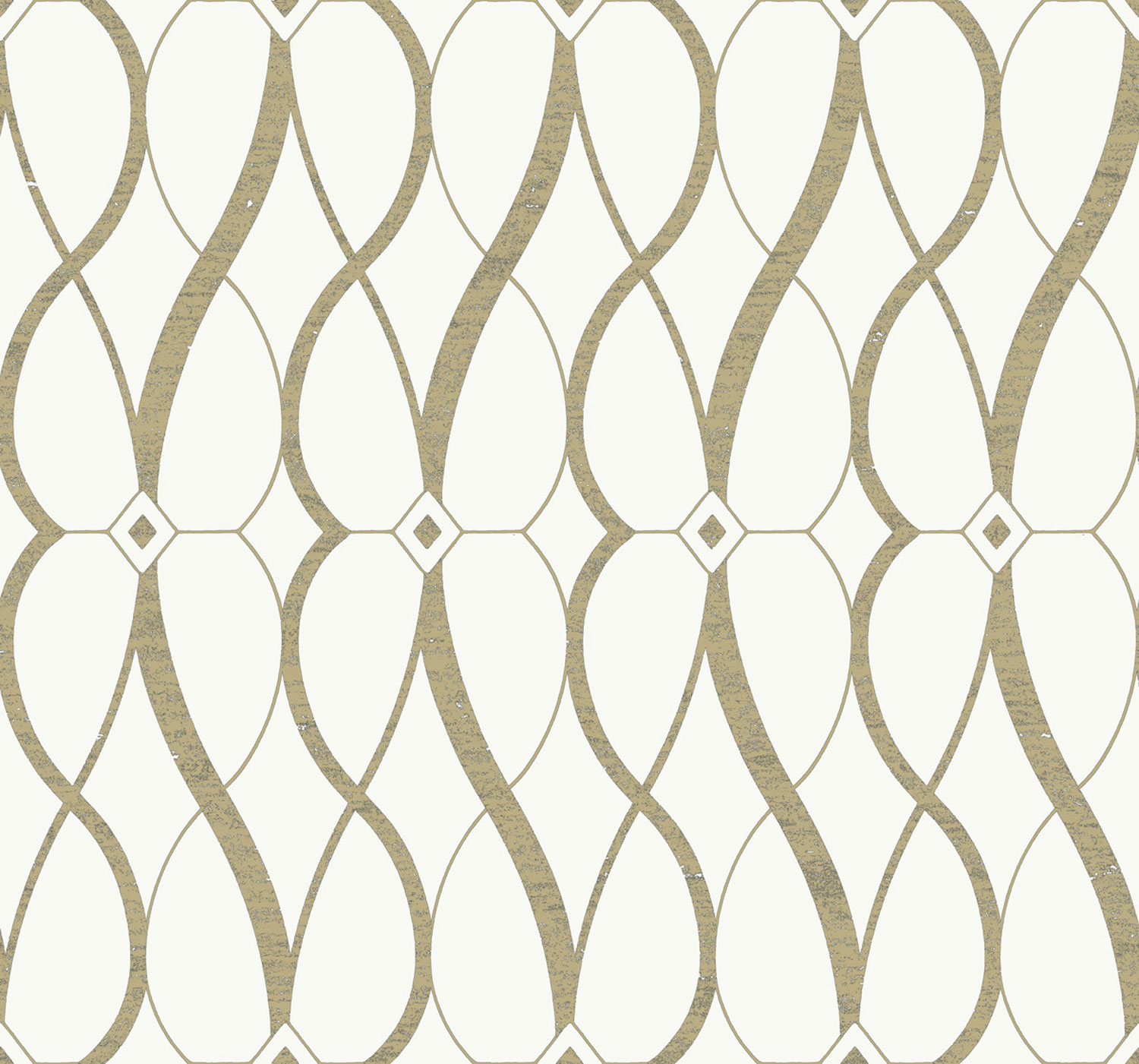 Krémovo-zlatá geometrická vliesová tapeta, MD7171, Modern Metals, York