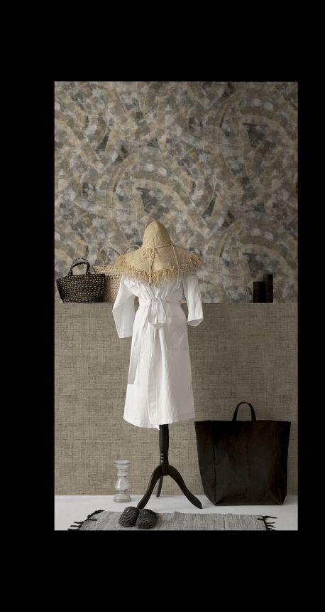 Vínová vliesová tapeta na stenu, geometrický vzor, 24478, Textum, Cristiana Masi by Parato