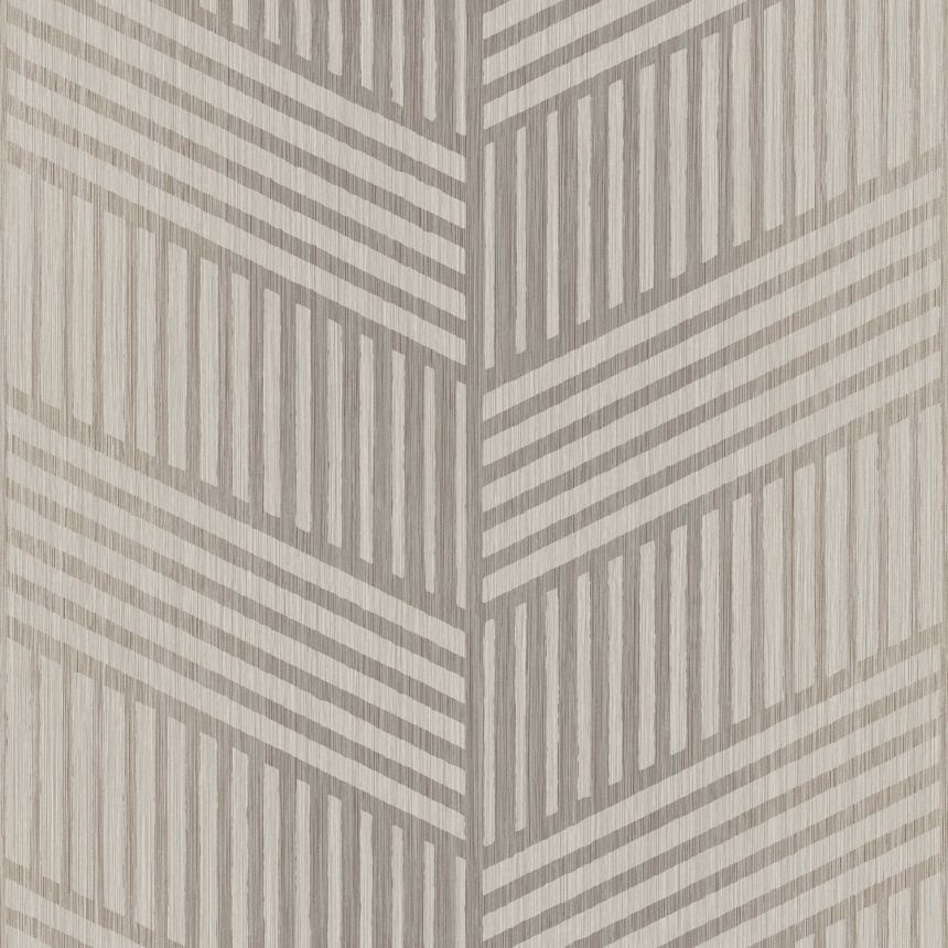 Sivo-béžová vliesová tapeta na stenu, geometrický vzor, 24481, Textum, Cristiana Masi by Parato
