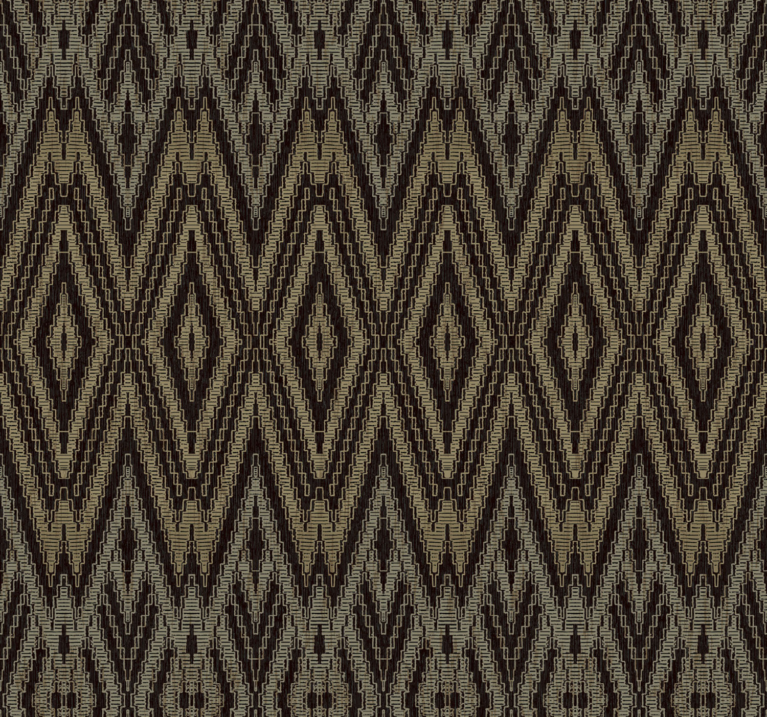 Čierno-hnedá geometrická vliesová tapeta, EV3912, Candice Olson Casual Elegance, York