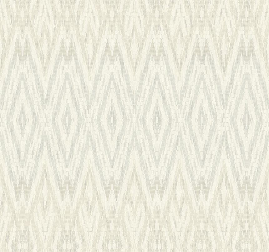 Sivo-béžová geometrická vliesová tapeta, EV3913, Candice Olson Casual Elegance, York