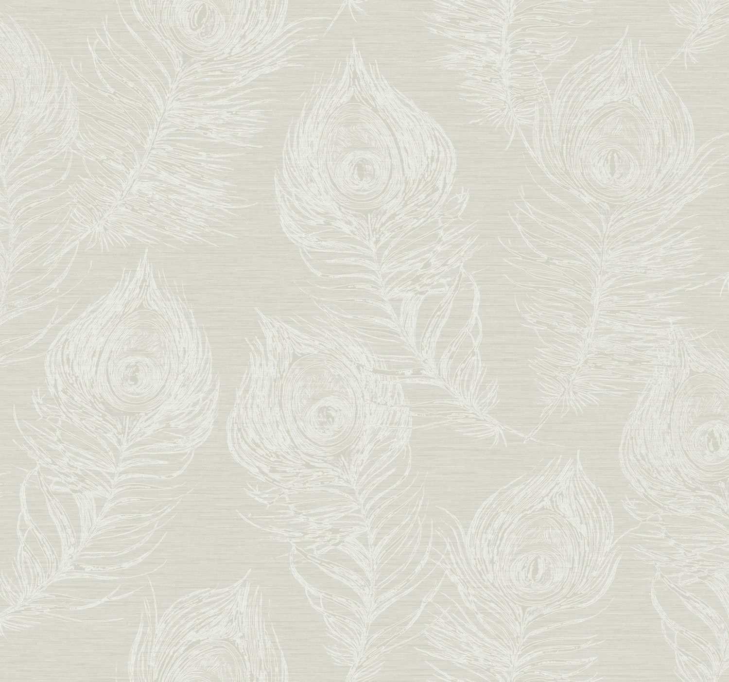 Sivo-biela vliesová tapeta s pávími perami, EV3944, Candice Olson Casual Elegance, York