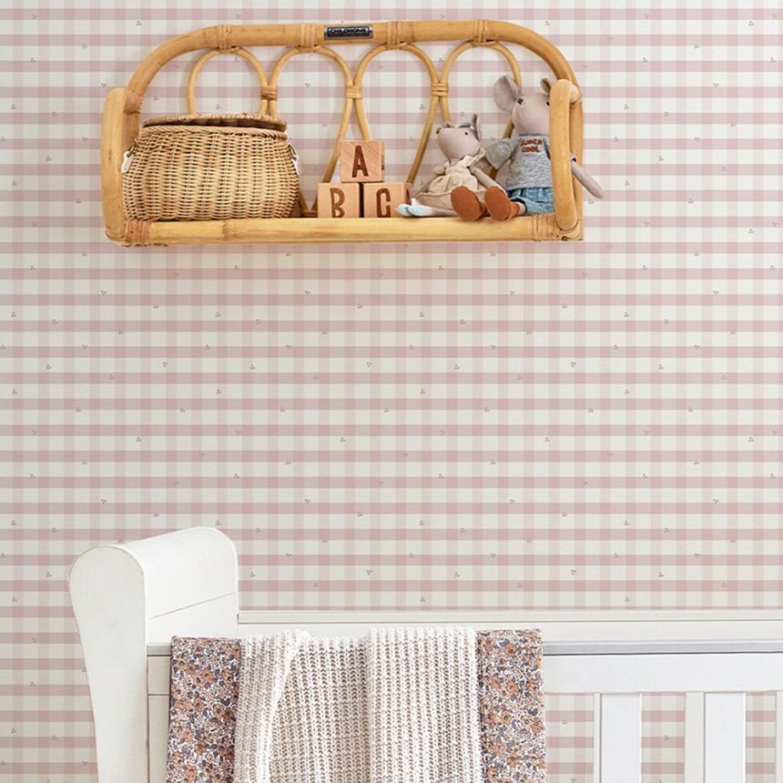 Károvaná vliesová tapeta na stenu, 119865, Laura Ashley 3