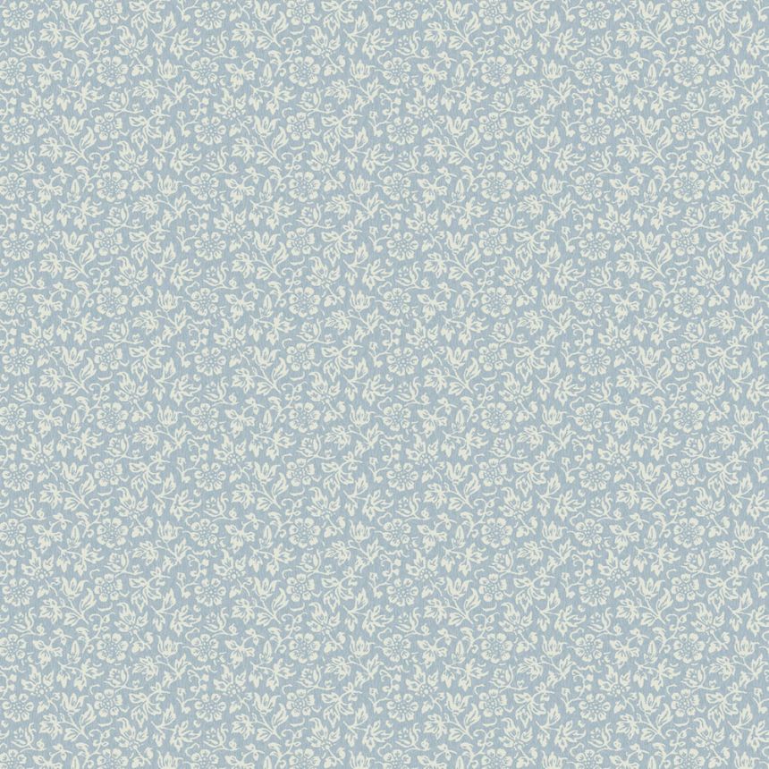 Modro-biela vliesová kvetinová tapeta, 121078, Laura Ashley 3