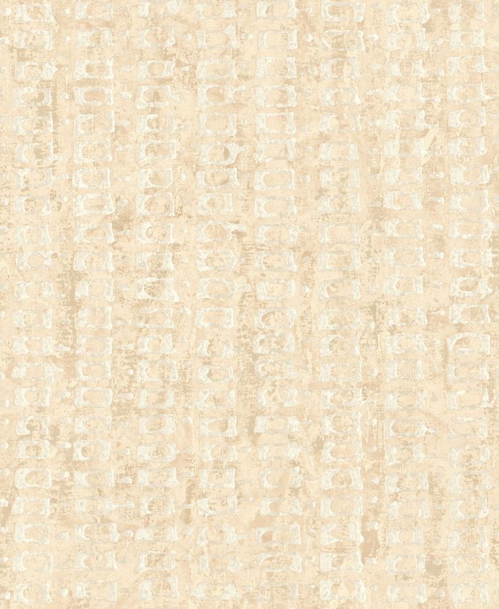 Luxusná béžová geometrická vliesová tapeta na stenu, 58721, Aurum II, Limonta