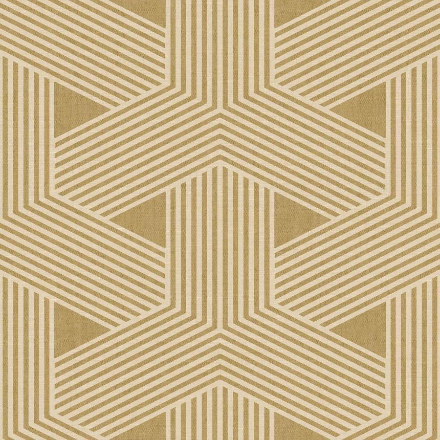 Béžová vliesová tapeta na stenu, geometrický vzor, 30132, Energie, Cristiana Masi by Parato