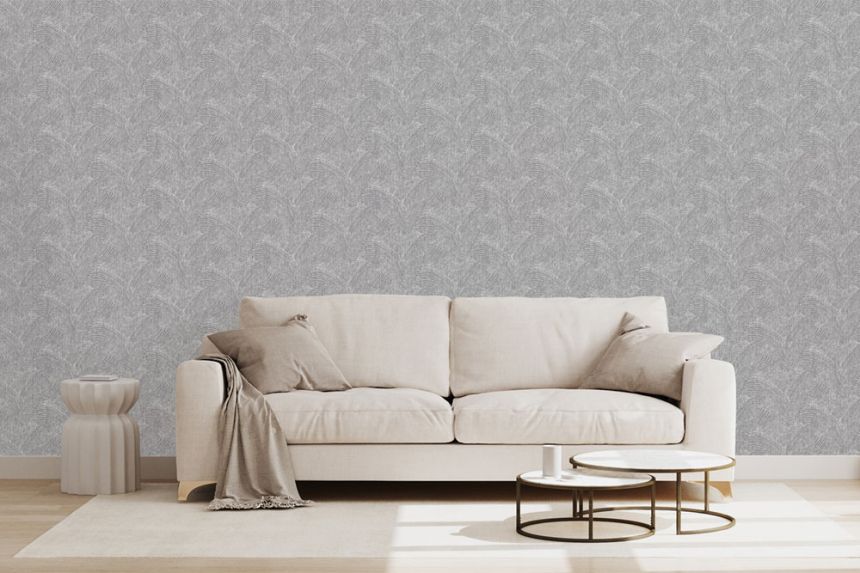 Grafická vliesová tapeta na stenu, sivá, NHW1022, Perla, Decoprint