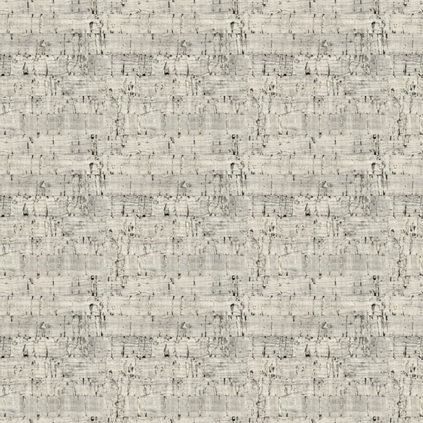 Vliesová tapeta na stenu, sivo-strieborná, imitácia korku, NHW1026, Perla, Decoprint