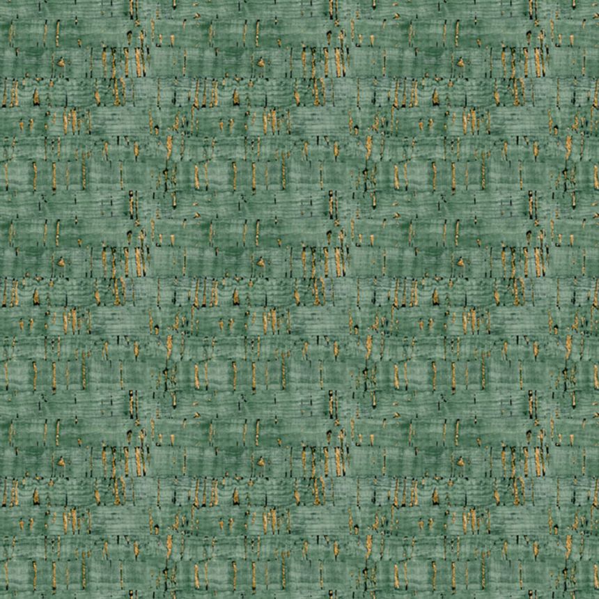 Vliesová tapeta na stenu, zeleno-bronzová, imitácia korku, NHW1030, Perla, Decoprint