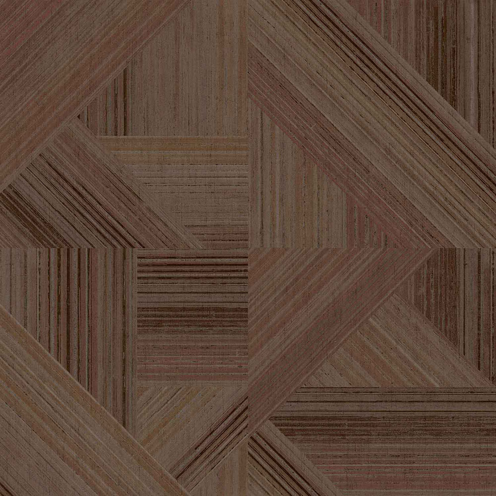 Terakotová vliesová geometrická tapeta na stenu, 43848, Terra, Cristiana Masi by Parato