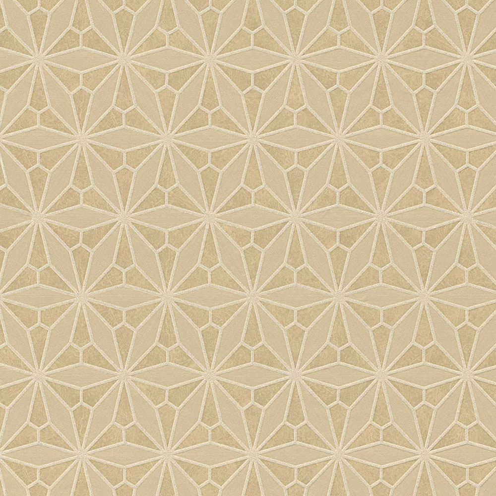 Béžová vliesová kvetinová tapeta na stenu, 340141, Gilded, Eijffinger