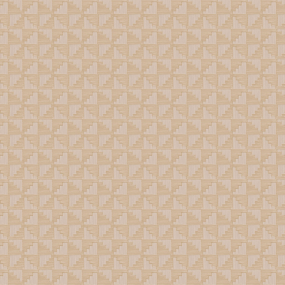 Béžová vliesová geometrická retro tapeta, 333651, Revive, Eijffinger