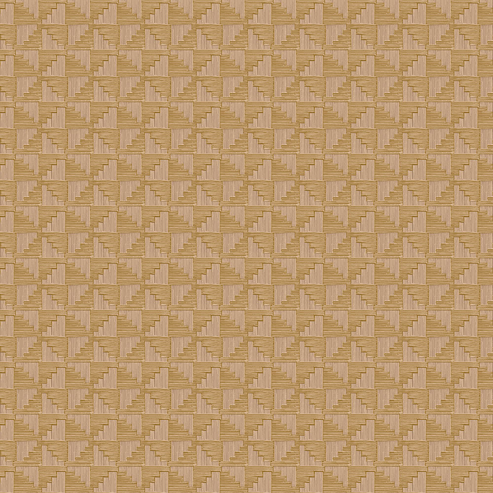 Okrová vliesová geometrická retro tapeta, 333652, Revive, Eijffinger