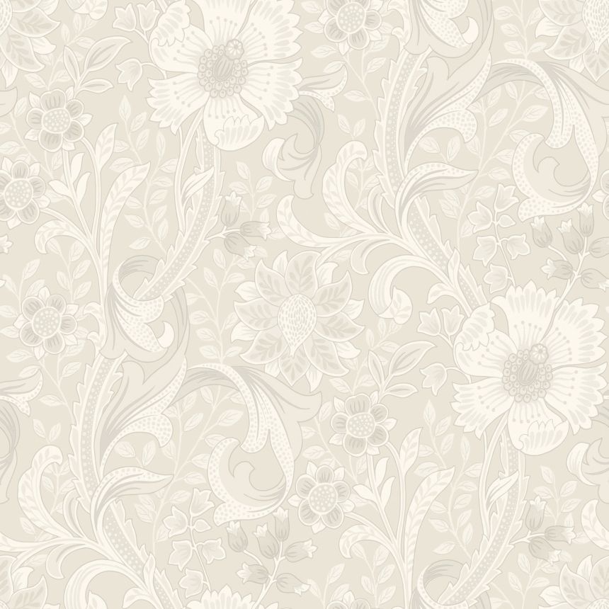 Vliesová tapeta na stenu, krémová, kvety, PH3101, Perfect Harmony, Grandeco