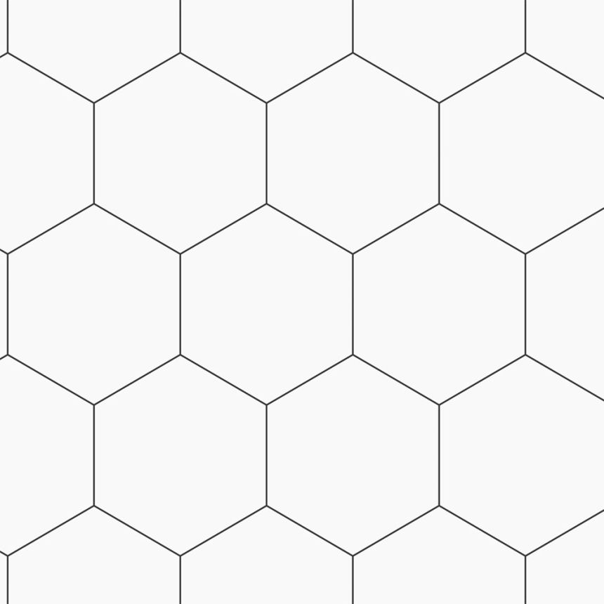 Geometrická vliesová tapeta na stenu, bielo-čierna, 139311, Bloom, Esta Home