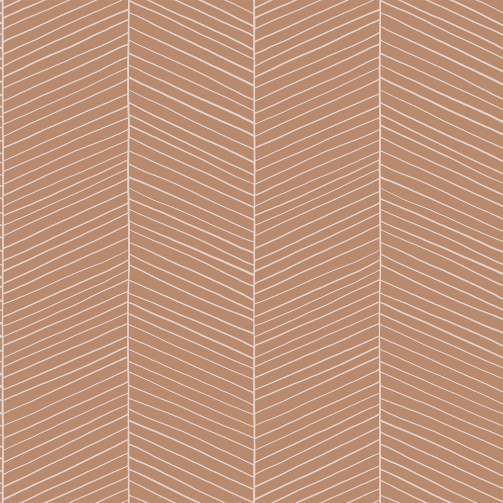 Geometrická vliesová tapeta na stenu, hnedá, 139357, Bloom, Esta Home