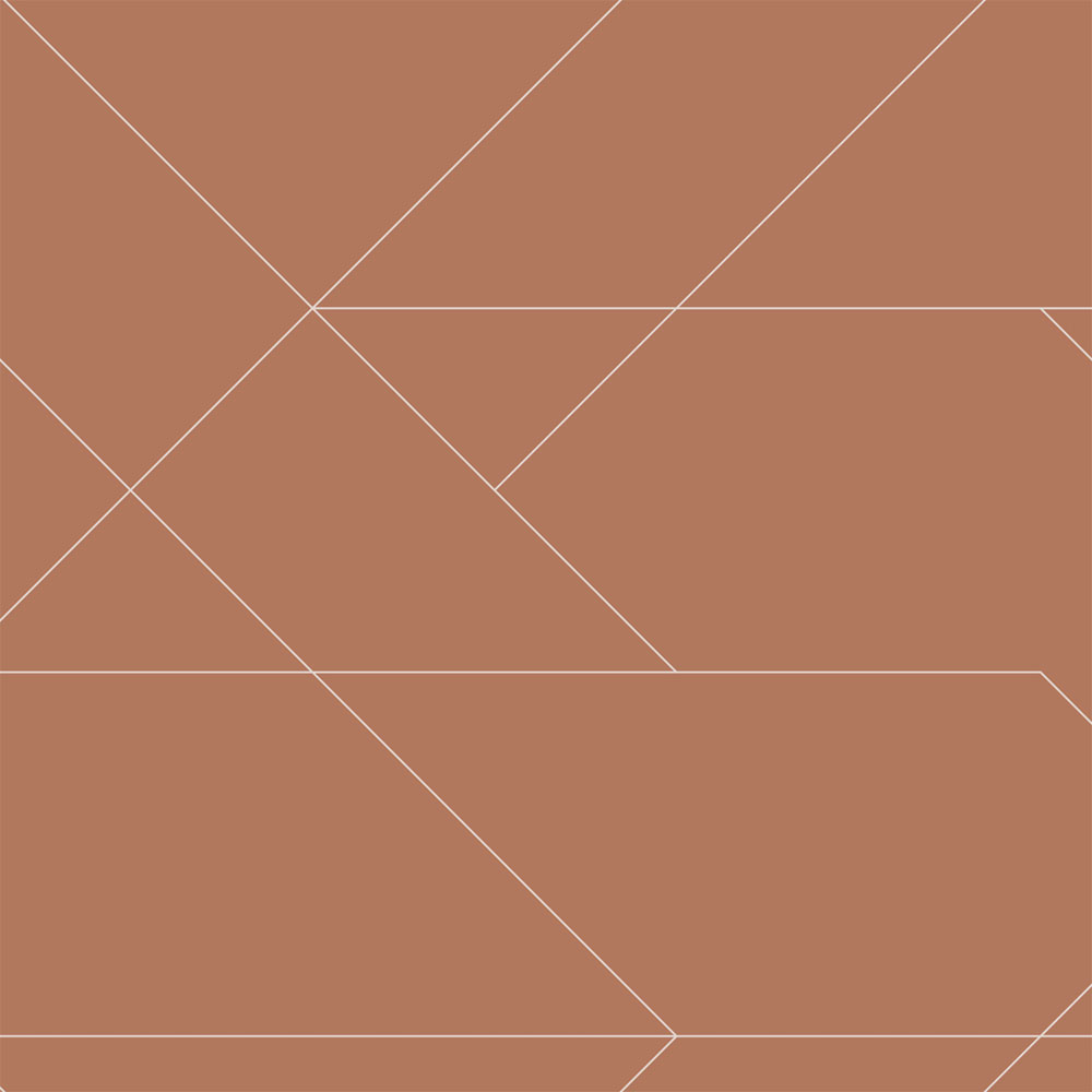 Geometrická vliesová tapeta na stenu, hnedá, 139373, Bloom, Esta Home