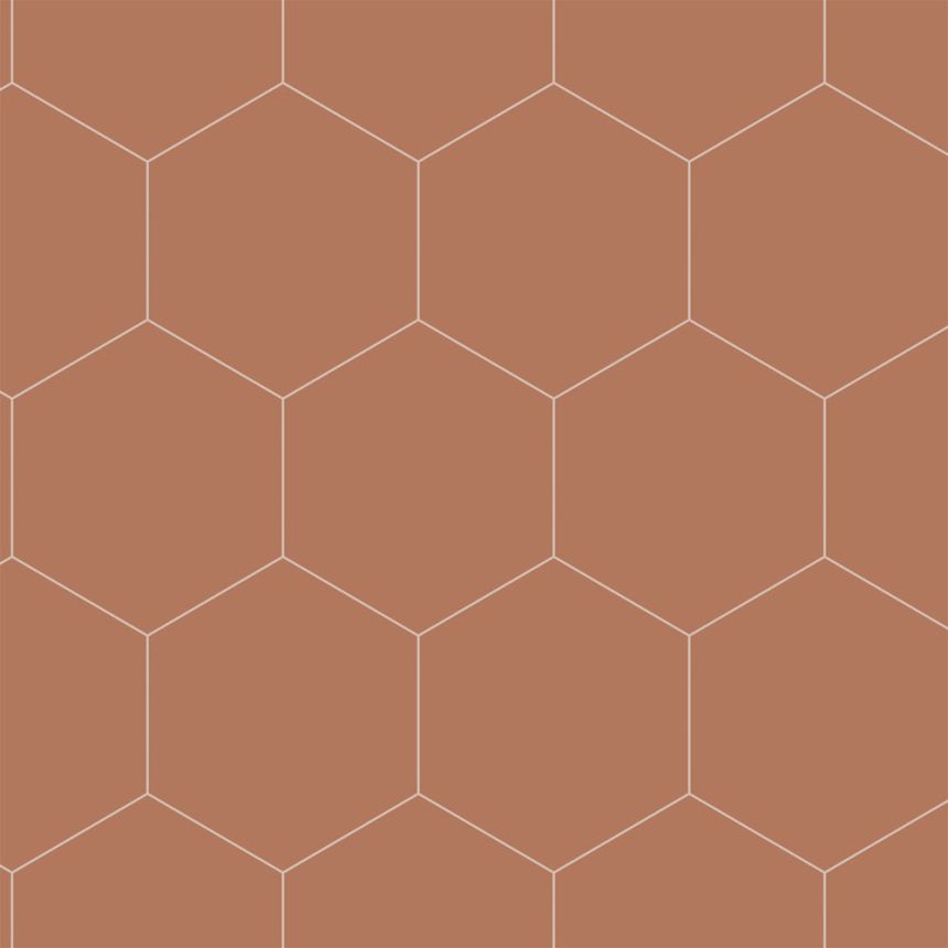 Geometrická vliesová tapeta na stenu, hnedá, 139376 Bloom, Esta Home