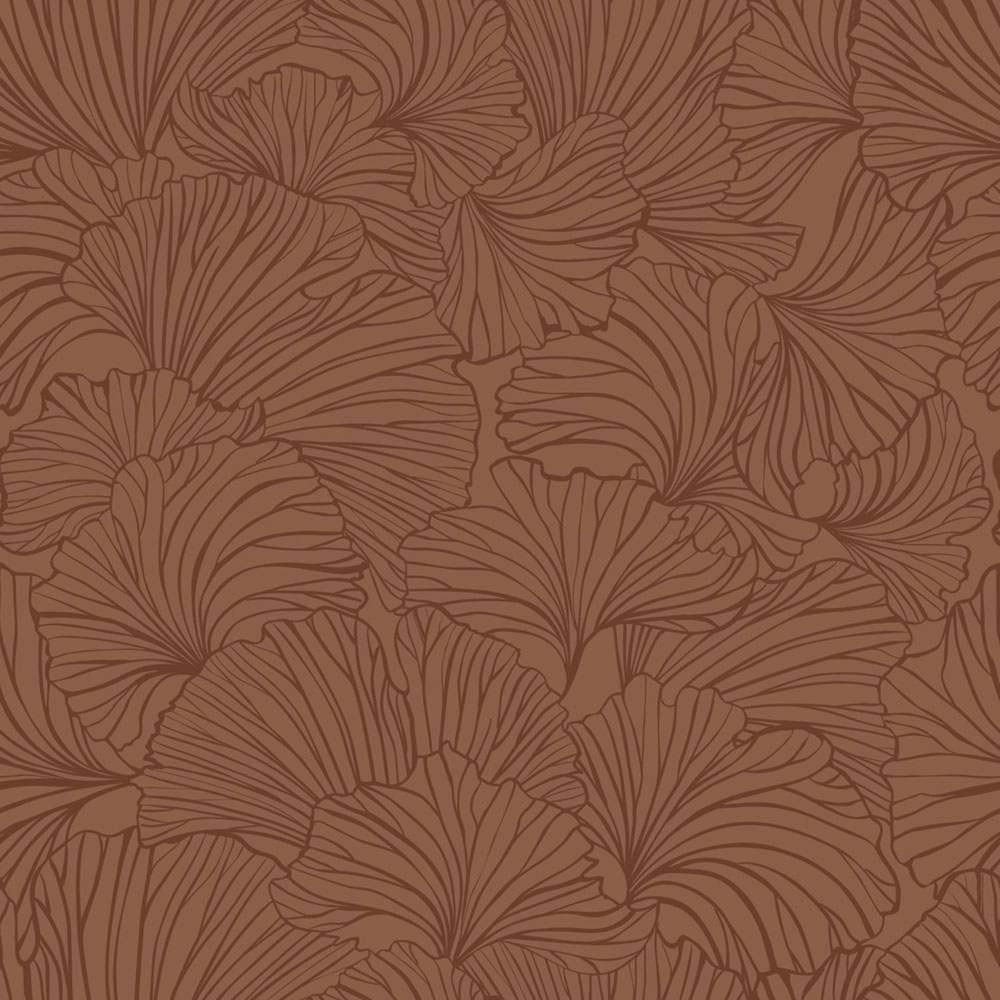 Vliesová tapeta na stenu, listy, hnedá, 139617, Bloom, Esta Home
