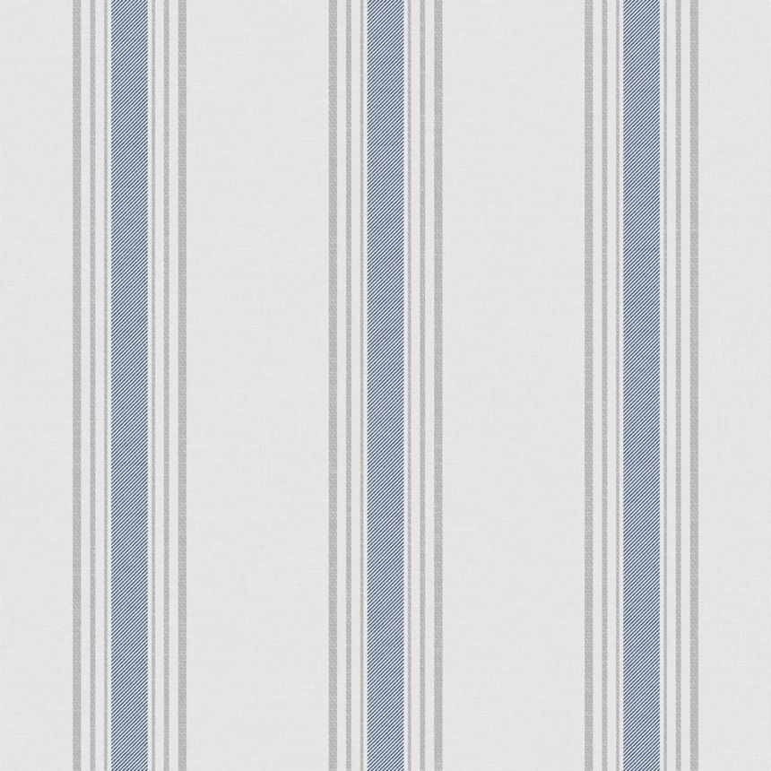 Vliesová tapeta na stenu, modrá, pruhy,  9810-1, Essential Stripes, ICH Wallcoverings