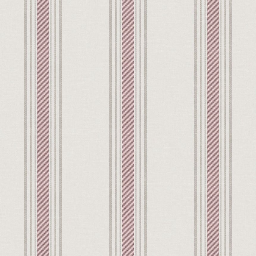 Vliesová tapeta na stenu, ružová, pruhy,  9810-5, Essential Stripes, ICH Wallcoverings