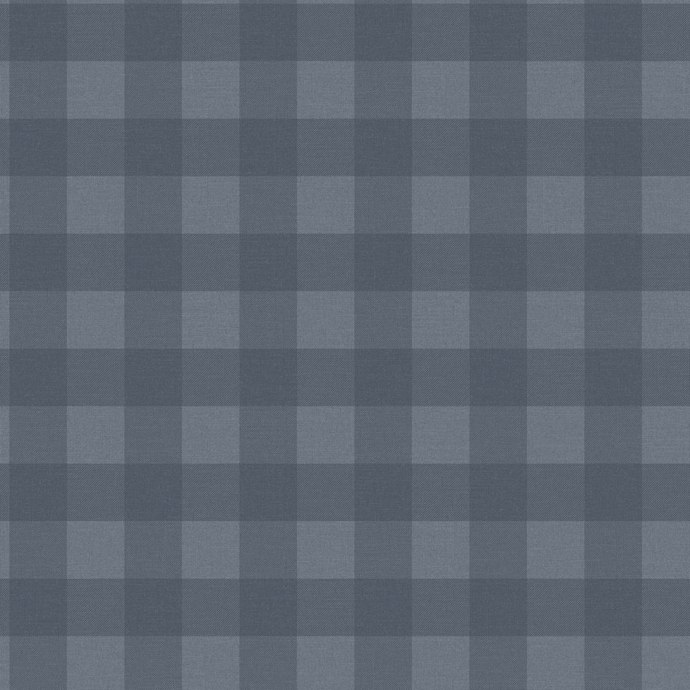 Vliesová tapeta na stenu, modrá, kocka, káro,  9813-1, Essential Stripes, ICH Wallcoverings