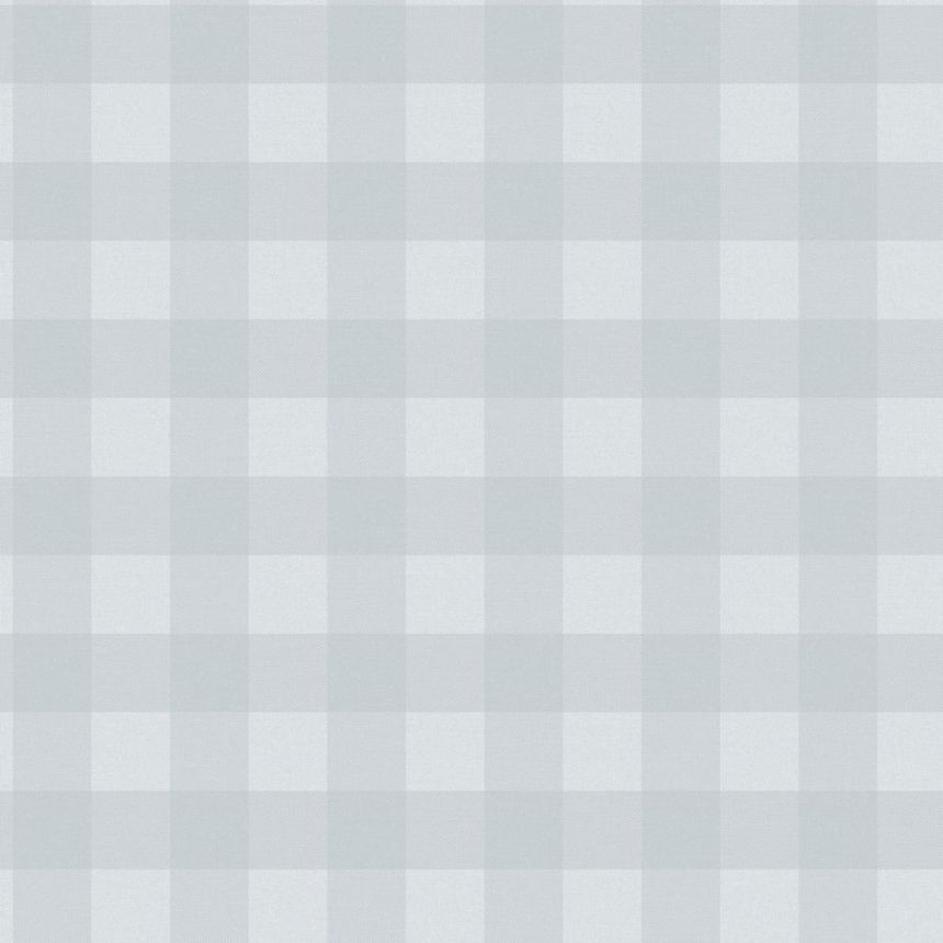 Vliesová tapeta na stenu, modrá, kocka, káro, 9813-4, Essential Stripes, ICH Wallcoverings, 0,53 x 10,05 m