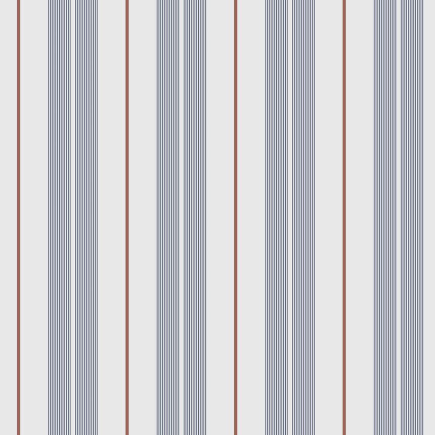 Vliesová tapeta na stenu, modrá, pruhy,  9815-1, Essential Stripes, ICH Wallcoverings