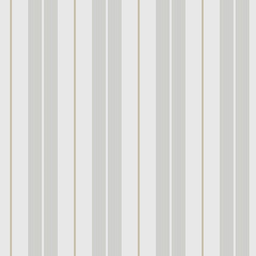 Vliesová tapeta na stenu, sivá, pruhy,  9815-3, Essential Stripes, ICH Wallcoverings