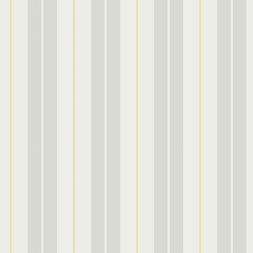 Vliesová tapeta na stenu, sivo-žltá, pruhy,  9815-4, Essential Stripes, ICH Wallcoverings