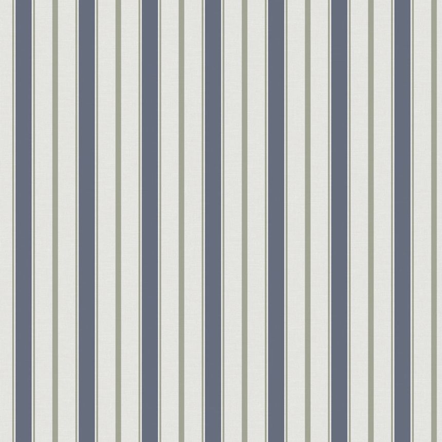 Vliesová tapeta na stenu, modro-zelená, pruhy,  9816-1, Essential Stripes, ICH Wallcoverings