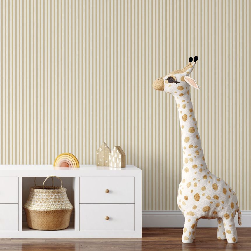 Vliesová tapeta na stenu, béžová, pruhy,  9817-2, Essential Stripes, ICH Wallcoverings