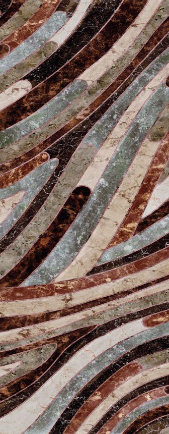 Geometrická vliesová obrazová tapeta na stenu, sivo-hnedá, DGROC2041-300, Rock, Masureel